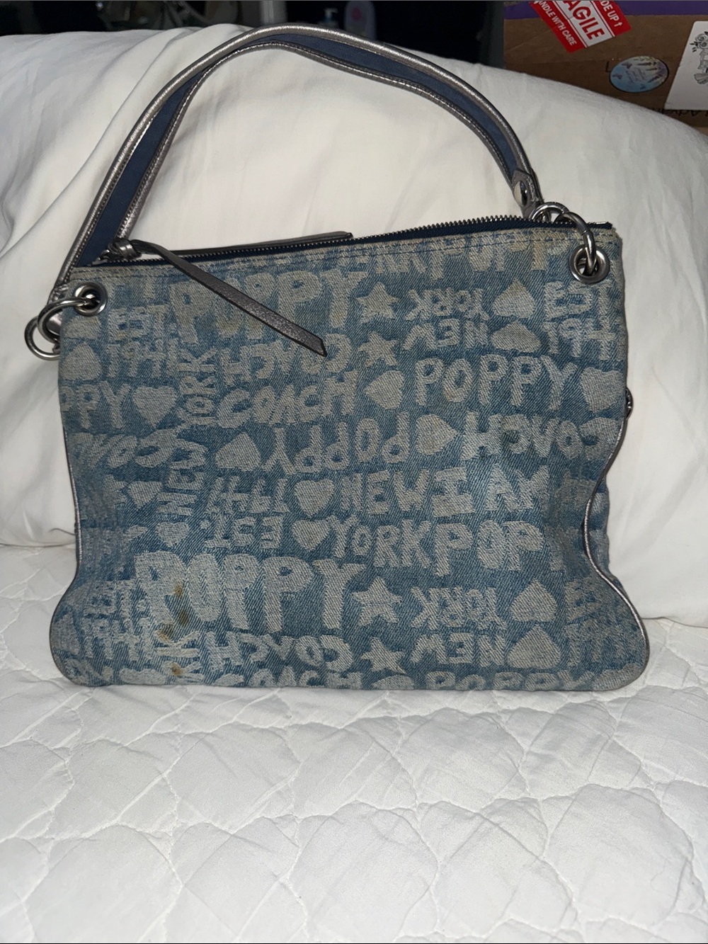 COACH POPPY DENIM EST. 1941 SHOULDER BAG - Picture 11 of 17